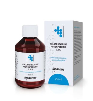 Chloorhexidine mondspoelmiddel 0.2% Bipharma 250ml