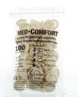 Vingercondooms latex S 2 Med Comfort 100st