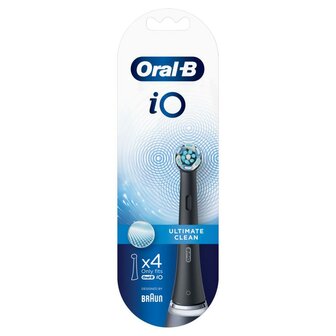 Opzetborstel iO ultimate clean zwart Oral B 4st