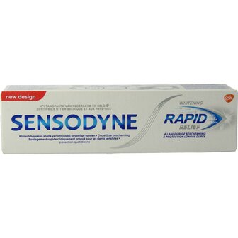 Tandpasta rapid relief whitening Sensodyne 75ml