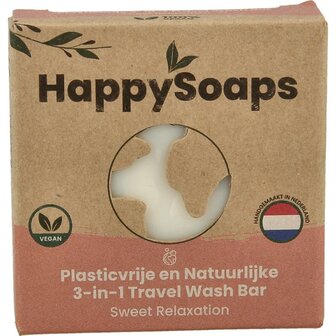 3-in-1 Travel wash sweet Happysoaps 40g