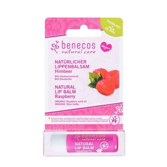 Natural lipbalm raspberry vegan Benecos 4.7g