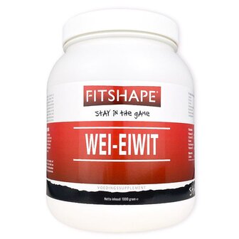 Wei eiwit vanille Fitshape 1000g