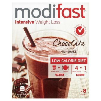 Intensive milkshake chocolade 8 zakjes Modifast 440g