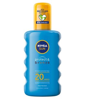 Sun protect &amp; bronze zonnespray SPF20 Nivea 200ml