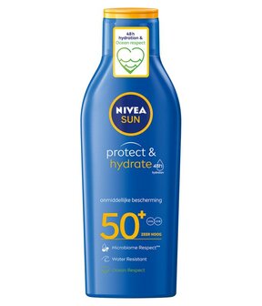 Sun protect &amp; hydrate zonnemelk SPF50 Nivea 200ml