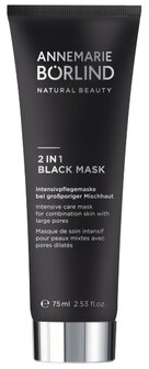 Masker skin &amp; pore black 2-in-1 Borlind 75ml
