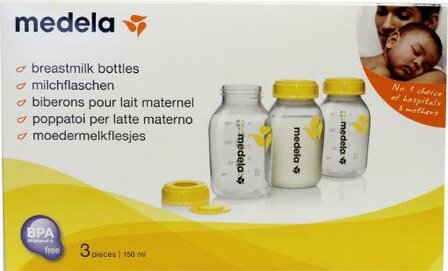 Melkfles diepvries 150ml Medela 3st