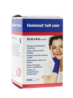 Haft 4m x 8cm 72207 4 blauw Elastomull 1st