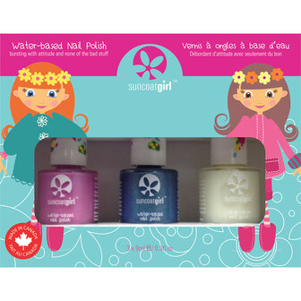 Nagellak mermaid princess non toxic Suncoat Girl 1set