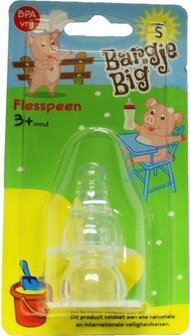 Silicone speen fles maat S Bargje Big 1st