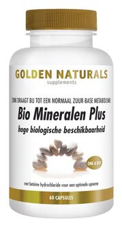 Bio mineralen plus Golden Naturals 60vc