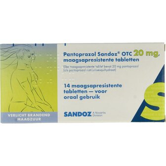 Pantoprazol 20mg Sandoz 14st