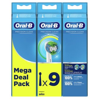 Precision clean opzetborstel 3+3+3 pack Oral B 9st