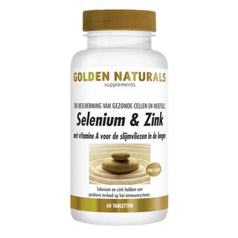 Selenium &amp; zink Golden Naturals 60tb