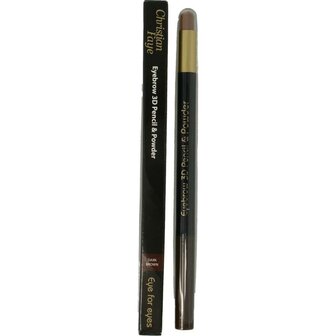 Eyebrow 3D pencil &amp; powder dark brown Christian Faye 1g