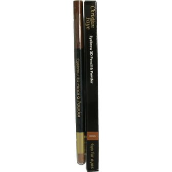 Eyebrow 3D pencil &amp; powder brown Christian Faye 1g