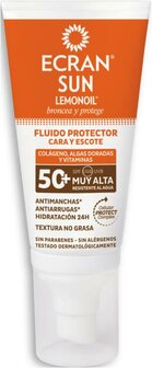 Sun gezichtscreme 24h SPF50+ Ecran 50ml