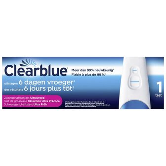 Ultra vroeg Clearblue 1st