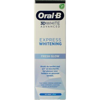 3D white advanced expres fresh whitening tandpasta Oral B 75ml
