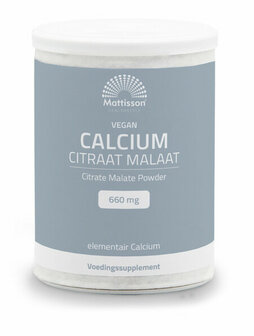 Calcium citraat malaat poeder Mattisson 125g