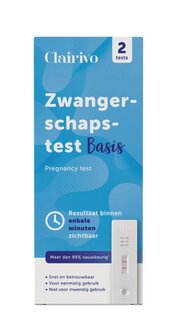 Zwangerschapstest cassette Clairivo 2st