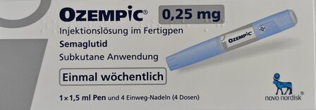 OZEMPIC 0,25 INJVST 1,34MG/ML PEN 1,5ML+TOEB START 1,00 ST