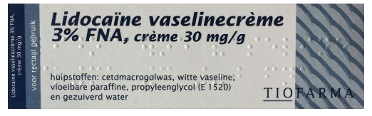 Lidocaine Vaseline Cream 3%